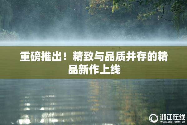 重磅推出！精致与品质并存的精品新作上线