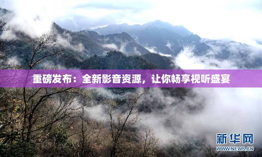 重磅发布：全新影音资源，让你畅享视听盛宴