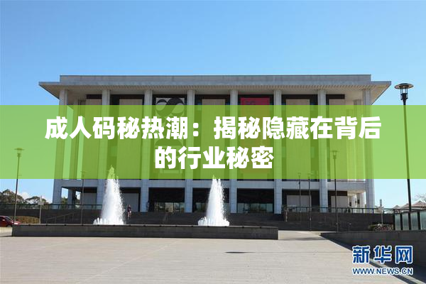 成人码秘热潮：揭秘隐藏在背后的行业秘密