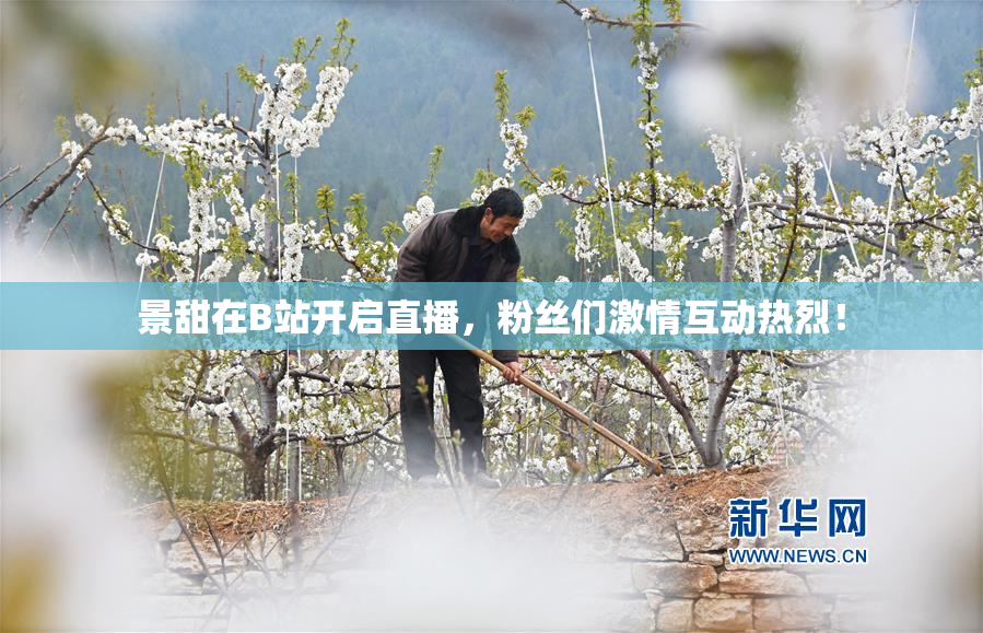 景甜在B站开启直播，粉丝们激情互动热烈！
