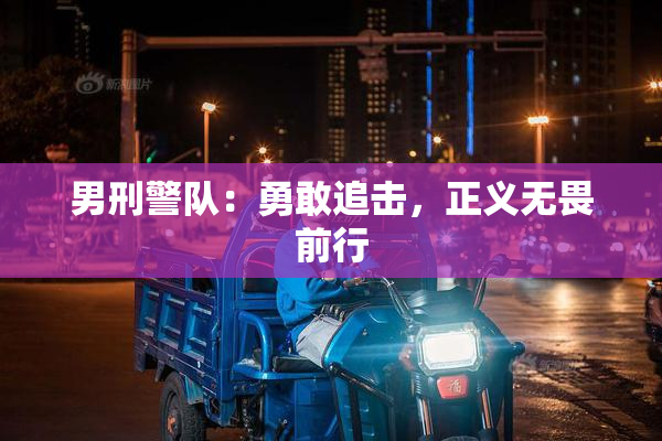 男刑警队：勇敢追击，正义无畏前行