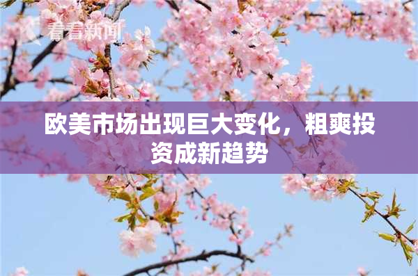 欧美市场出现巨大变化，粗爽投资成新趋势