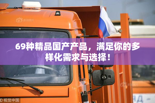 69种精品国产产品，满足你的多样化需求与选择！