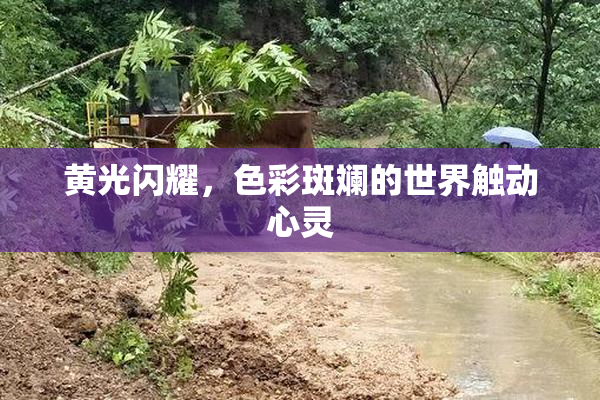 黄光闪耀，色彩斑斓的世界触动心灵