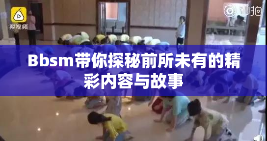 Bbsm带你探秘前所未有的精彩内容与故事