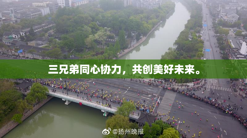 三兄弟同心协力，共创美好未来。