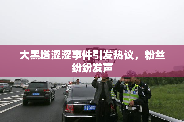 大黑塔涩涩事件引发热议，粉丝纷纷发声