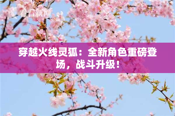 穿越火线灵狐：全新角色重磅登场，战斗升级！