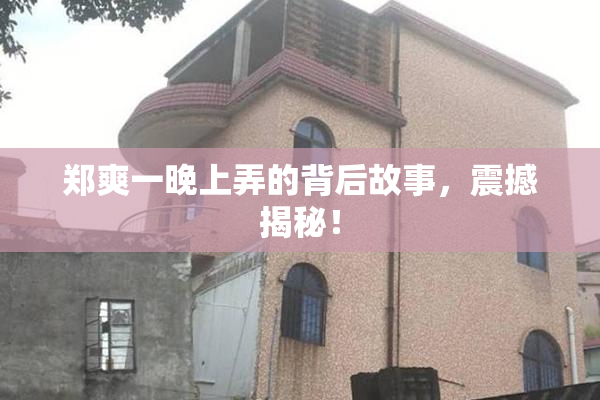 郑爽一晚上弄的背后故事，震撼揭秘！