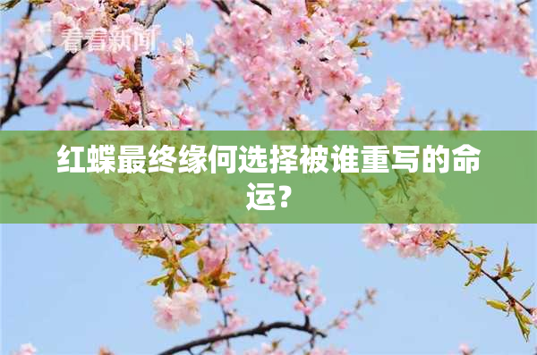 红蝶最终缘何选择被谁重写的命运？