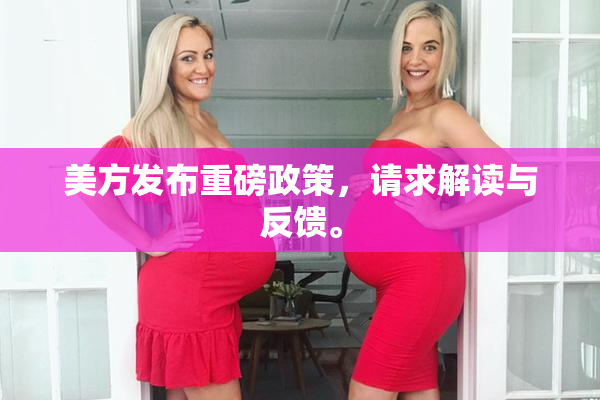 美方发布重磅政策，请求解读与反馈。