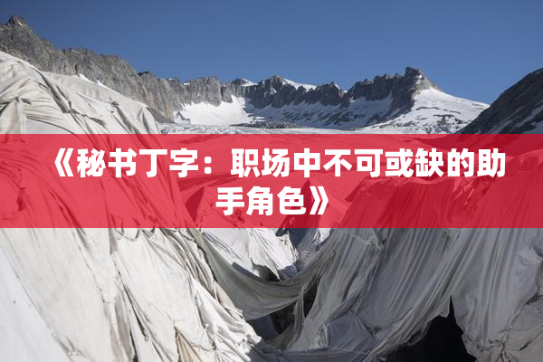 《秘书丁字：职场中不可或缺的助手角色》