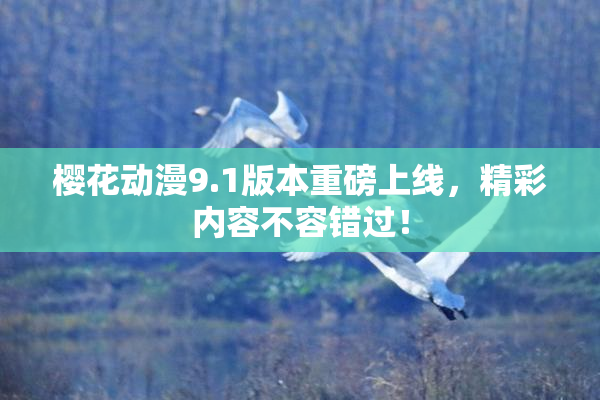 樱花动漫9.1版本重磅上线，精彩内容不容错过！