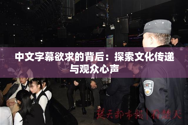 中文字幕欲求的背后：探索文化传递与观众心声
