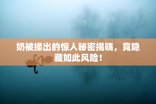 奶被揉出的惊人秘密揭晓，竟隐藏如此风险！