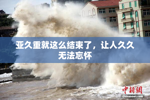 亚久重就这么结束了，让人久久无法忘怀