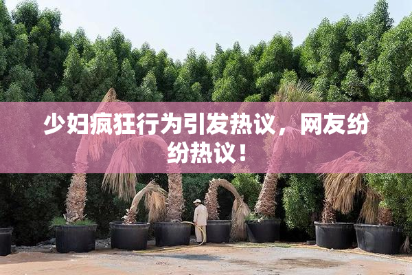 少妇疯狂行为引发热议，网友纷纷热议！