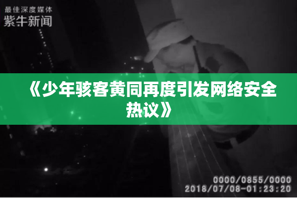 《少年骇客黄同再度引发网络安全热议》