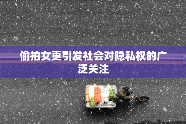 偷拍女更引发社会对隐私权的广泛关注