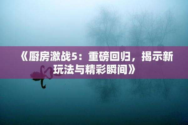 《厨房激战5：重磅回归，揭示新玩法与精彩瞬间》