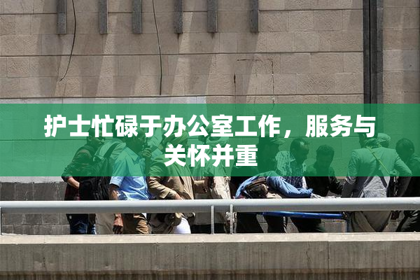 护士忙碌于办公室工作，服务与关怀并重