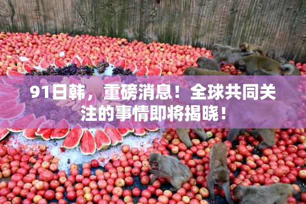91日韩，重磅消息！全球共同关注的事情即将揭晓！
