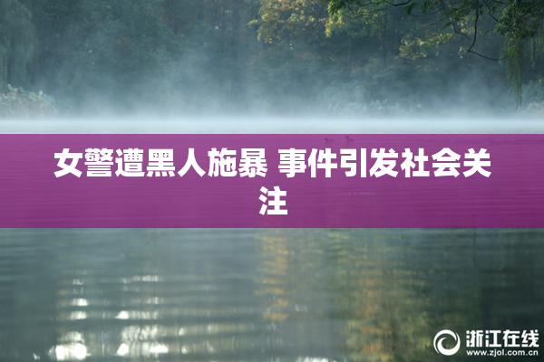 女警遭黑人施暴 事件引发社会关注