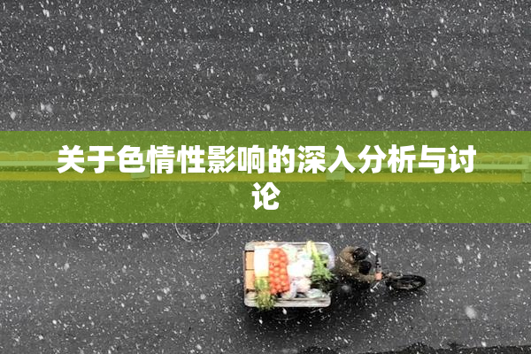关于色情性影响的深入分析与讨论