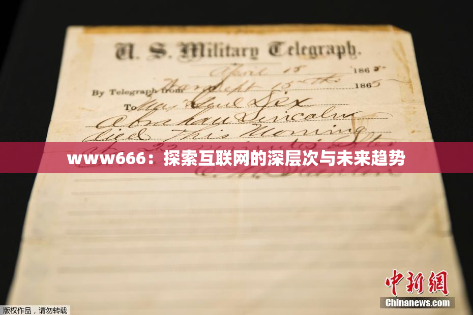 www666：探索互联网的深层次与未来趋势