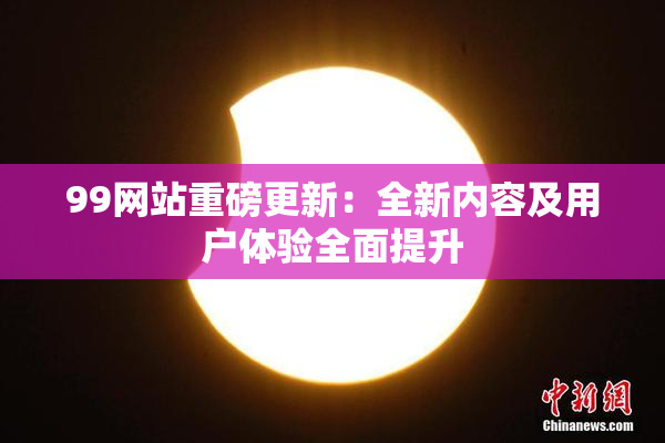 99网站重磅更新：全新内容及用户体验全面提升
