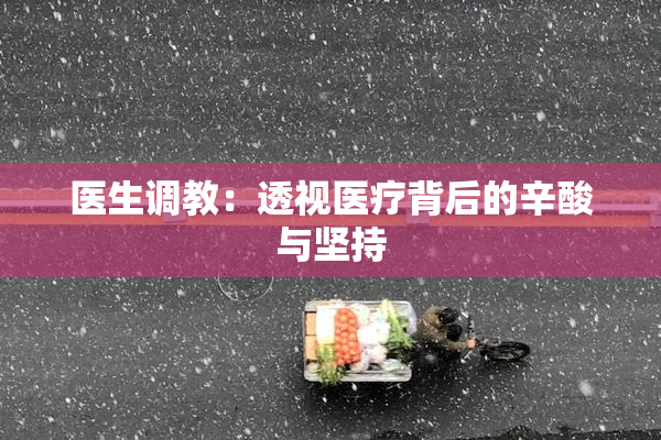 医生调教：透视医疗背后的辛酸与坚持