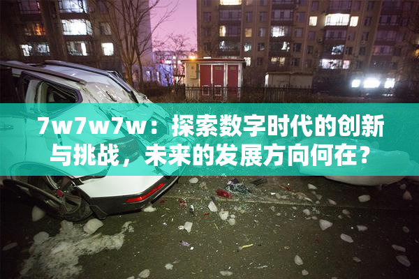 7w7w7w：探索数字时代的创新与挑战，未来的发展方向何在？