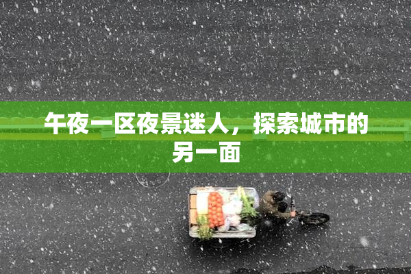 午夜一区夜景迷人，探索城市的另一面
