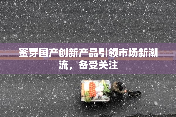 蜜芽国产创新产品引领市场新潮流，备受关注