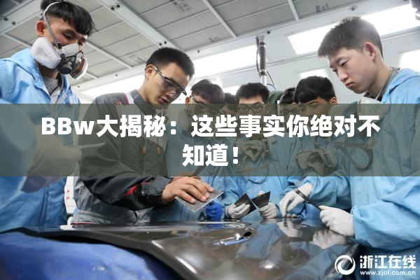 BBw大揭秘：这些事实你绝对不知道！