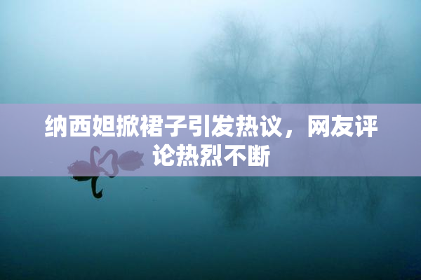 纳西妲掀裙子引发热议，网友评论热烈不断