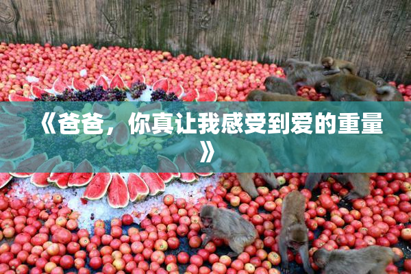 《爸爸，你真让我感受到爱的重量》