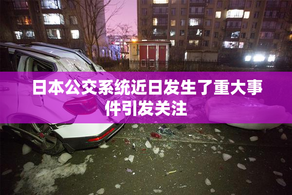 日本公交系统近日发生了重大事件引发关注