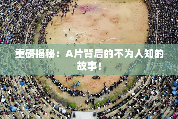 重磅揭秘：A片背后的不为人知的故事！