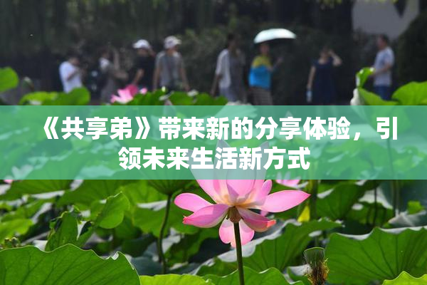 《共享弟》带来新的分享体验，引领未来生活新方式