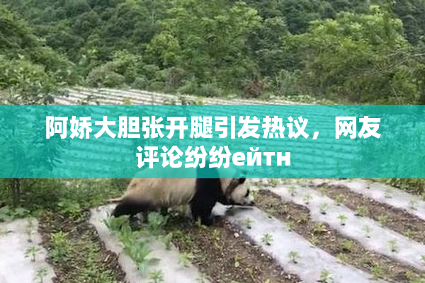 阿娇大胆张开腿引发热议，网友评论纷纷ейтн