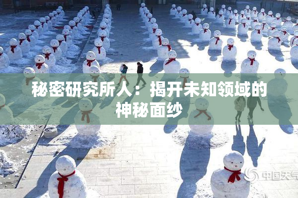 秘密研究所人：揭开未知领域的神秘面纱