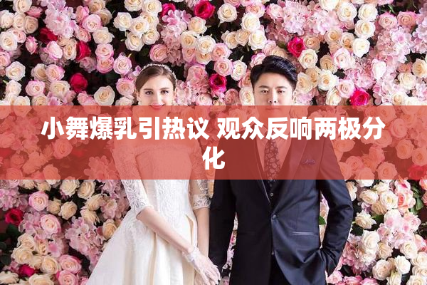小舞爆乳引热议 观众反响两极分化