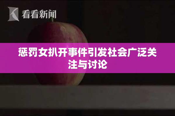 惩罚女扒开事件引发社会广泛关注与讨论