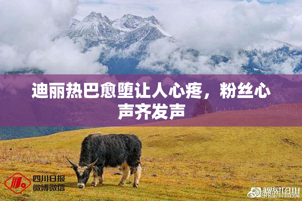 迪丽热巴愈堕让人心疼，粉丝心声齐发声
