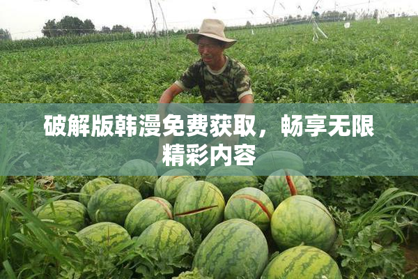 破解版韩漫免费获取，畅享无限精彩内容
