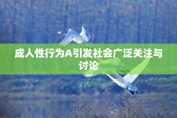 成人性行为A引发社会广泛关注与讨论