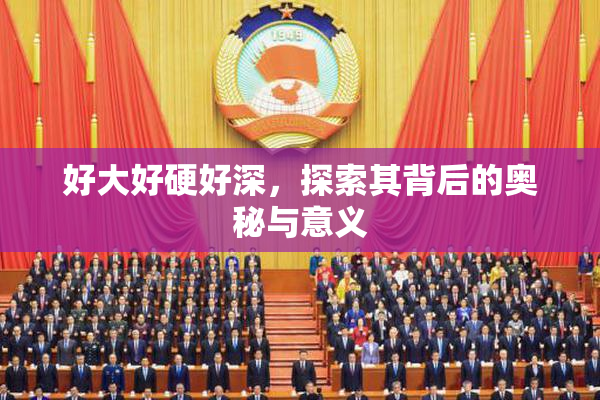 好大好硬好深，探索其背后的奥秘与意义