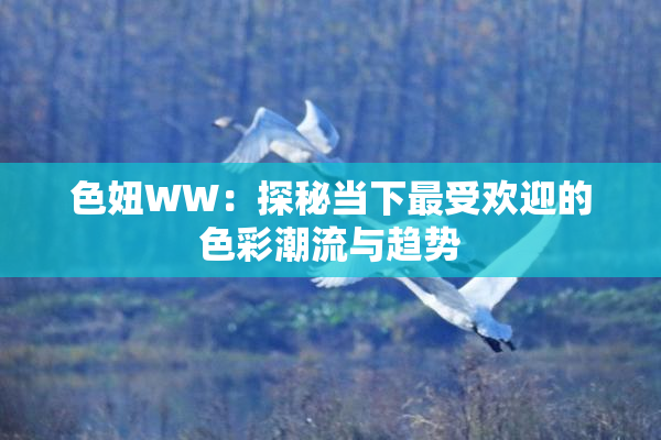 色妞WW：探秘当下最受欢迎的色彩潮流与趋势