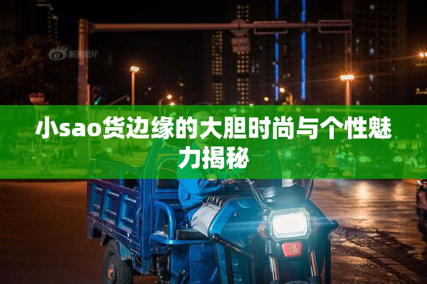 小sao货边缘的大胆时尚与个性魅力揭秘